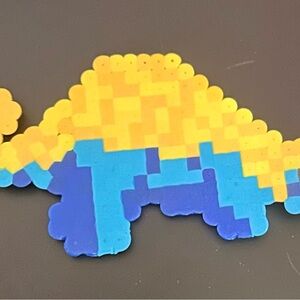 Dinosaur Perler bead Magnet